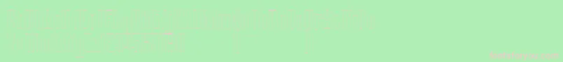 フォントBRANCHEМЃ Outline DEMO – 緑の背景にピンクのフォント