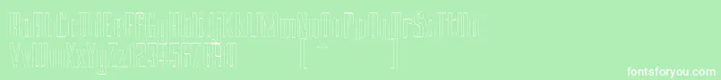 フォントBRANCHEМЃ Outline DEMO – 緑の背景に白い文字