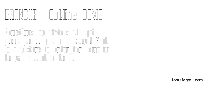 Review of the BRANCHEМЃ Outline DEMO Font