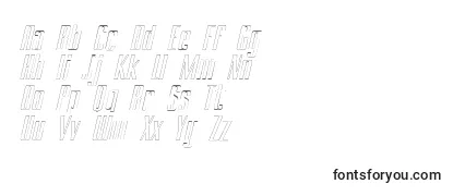 BRANCHEМЃ Outline Italic Demo-fontti