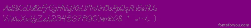 Шрифт Brandalls – серые шрифты на фиолетовом фоне