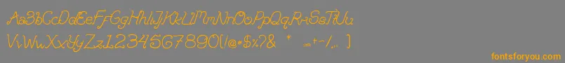 Шрифт Brandalls – оранжевые шрифты на сером фоне