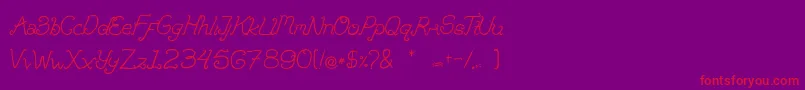 Brandalls Font – Red Fonts on Purple Background