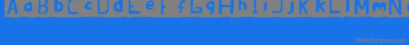 BRANDON  erc july 2008-Schriftart – Graue Schriften auf blauem Hintergrund