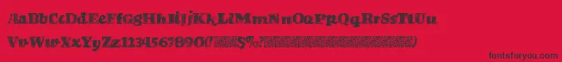 BrandStruck Font – Black Fonts on Red Background