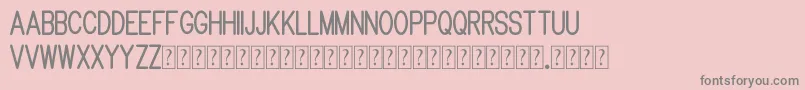 Шрифт Brandy mono typeface – серые шрифты на розовом фоне