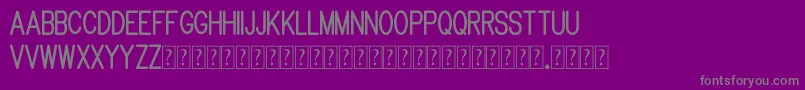 Saiba mais sobre a fonte Brandy mono typeface Fonte Brandy mono typeface – fontes cinzas em um fundo violeta