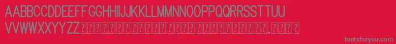 フォントBrandy mono typeface – 赤い背景に灰色の文字