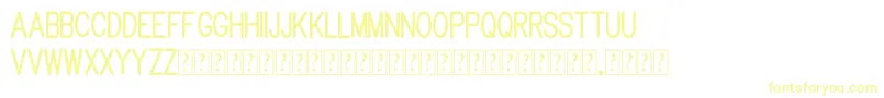 Шрифт Brandy mono typeface – жёлтые шрифты