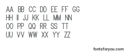 Przegląd czcionki Brandy mono typeface