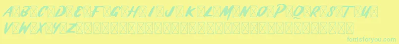 En savoir plus sur la police BRASHIO Police BRASHIO – polices vertes sur fond jaune
