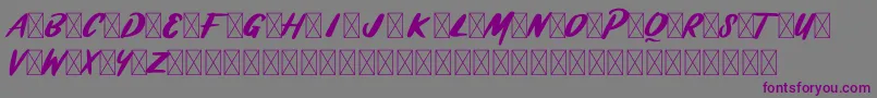 BRASHIO-Schriftart – Violette Schriften auf grauem Hintergrund