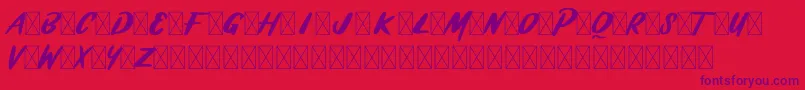 fuente BRASHIO – Fuentes Moradas Sobre Fondo Rojo