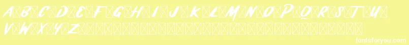 BRASHIO Font – White Fonts on Yellow Background