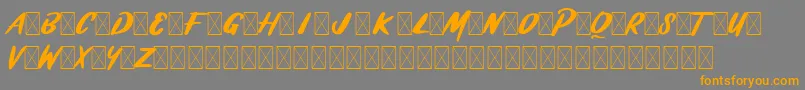 BRASHIO Font – Orange Fonts on Gray Background