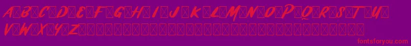 BRASHIO Font – Red Fonts on Purple Background