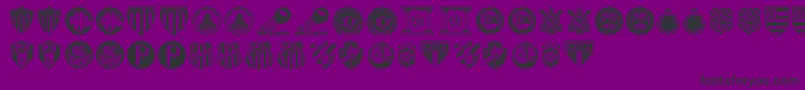 BrasileirВ¦o Font – Black Fonts on Purple Background