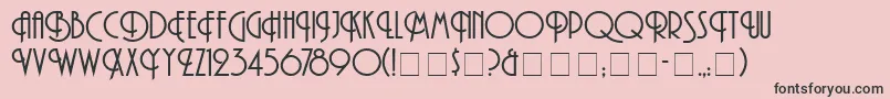 AndesNormal Font – Black Fonts on Pink Background