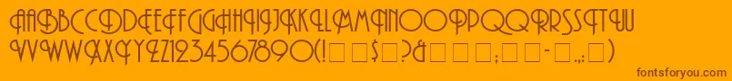 Police AndesNormal – polices brunes sur fond orange