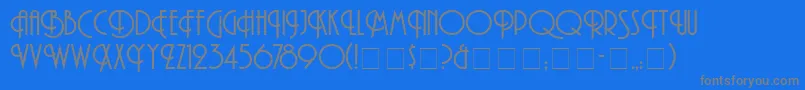 Шрифт AndesNormal – серые шрифты на синем фоне