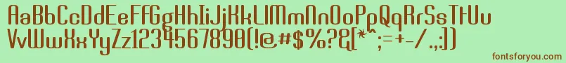 BRASSI   Font – Brown Fonts on Green Background