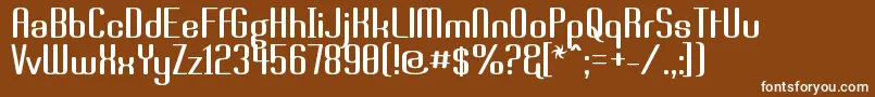 More about BRASSI Font BRASSI Font – White Fonts on Brown Background