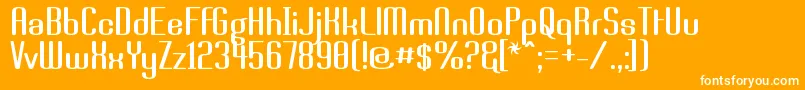 BRASSI   Font – White Fonts on Orange Background