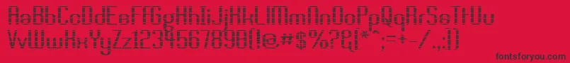BRASSL   Font – Black Fonts on Red Background
