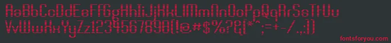 BRASSL   Font – Red Fonts on Black Background