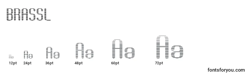 Размеры шрифта BRASSL   (122021)