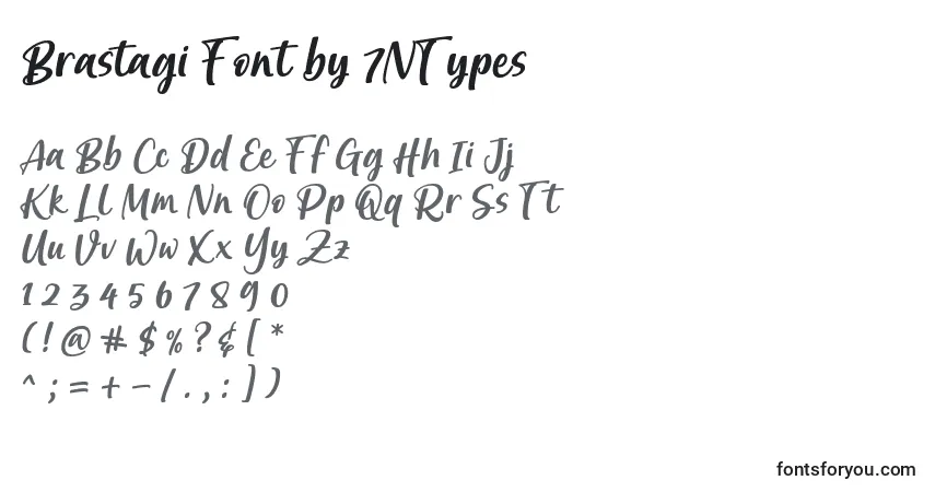 Schriftart Brastagi Font by 7NTypes – Alphabet, Zahlen, spezielle Symbole