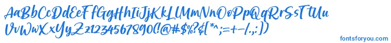 Шрифт Brastagi Font by 7NTypes – синие шрифты на белом фоне