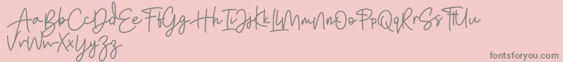 Bratarini FREE Font – Gray Fonts on Pink Background