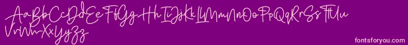 Bratarini FREE Font – Pink Fonts on Purple Background
