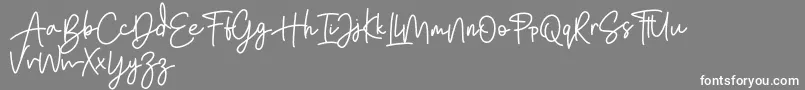 Bratarini FREE Font – White Fonts on Gray Background