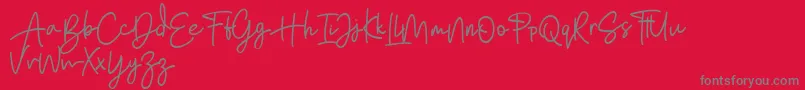 Bratarini FREE Font – Gray Fonts on Red Background