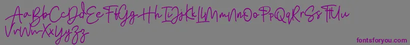 Bratarini FREE Font – Purple Fonts on Gray Background