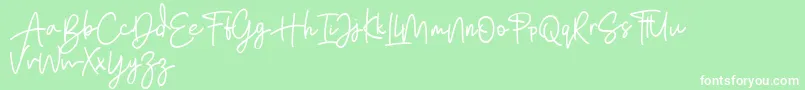 Bratarini FREE Font – White Fonts on Green Background
