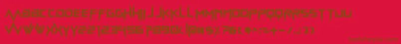 bravada arma-fontti – ruskeat fontit punaisella taustalla