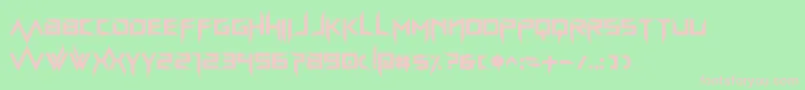 bravada arma Font – Pink Fonts on Green Background