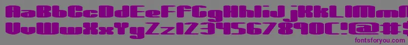 SpaciousBrk Font – Purple Fonts on Gray Background