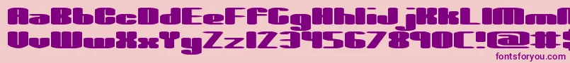 SpaciousBrk Font – Purple Fonts on Pink Background