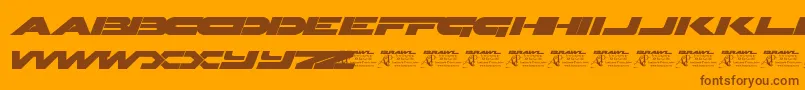 Weitere Informationen zur Brawl-Schriftart Brawl-Schriftart – Braune Schriften auf orangefarbenem Hintergrund