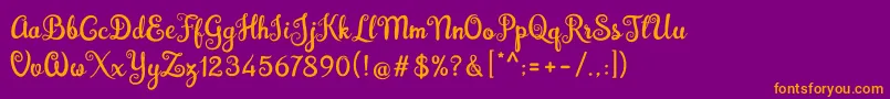 En savoir plus sur la police Brazilian Script Fill Police Brazilian Script Fill – polices orange sur fond violet