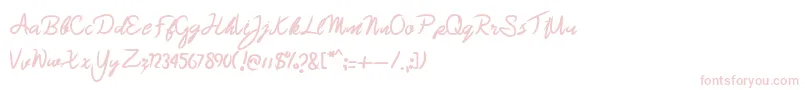 Czcionka Brazillian demo – różowe czcionki