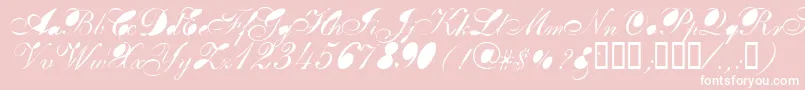 BREAB    Font – White Fonts on Pink Background