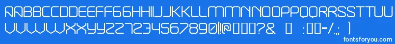 BREAK    Font – White Fonts on Blue Background