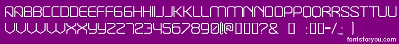 BREAK    Font – White Fonts on Purple Background