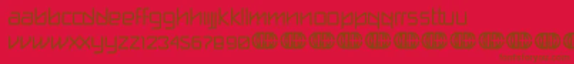 fuente break label DEMO – Fuentes Marrones Sobre Fondo Rojo