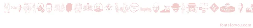 Breaking Bad Font – Pink Fonts on White Background